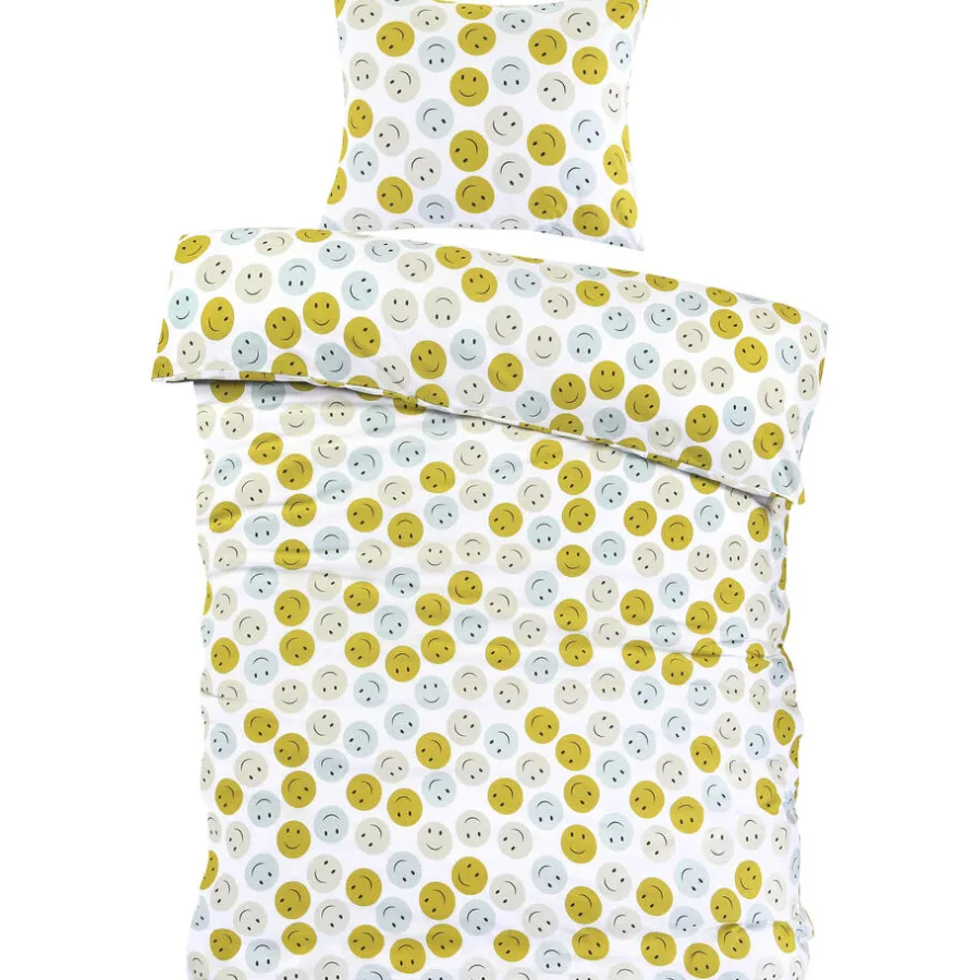 Dekbedovertrek Smiley Multicolor 200x200 cm^ Hot