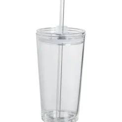 Drinkbeker Met Rietje Holo - 650 ml^ Fashion