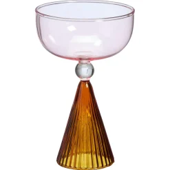 Drinkglas Nouveau Roze/Amber - 200 ml^ Fashion