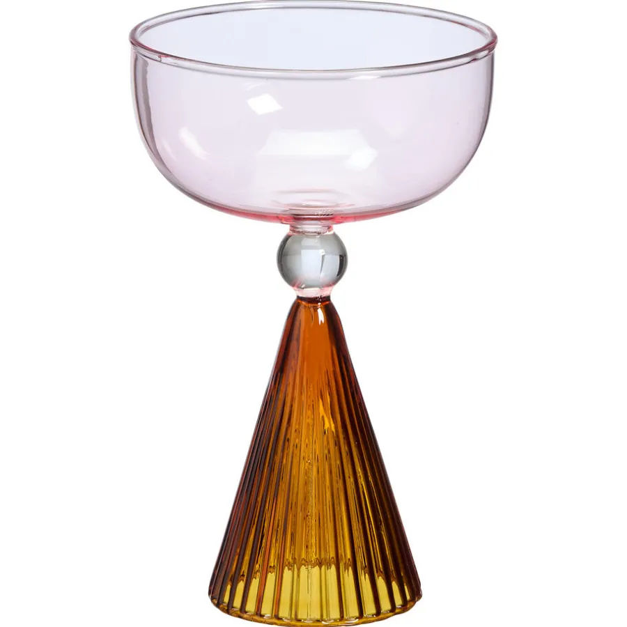Drinkglas Nouveau Roze/Amber - 200 ml^ Fashion
