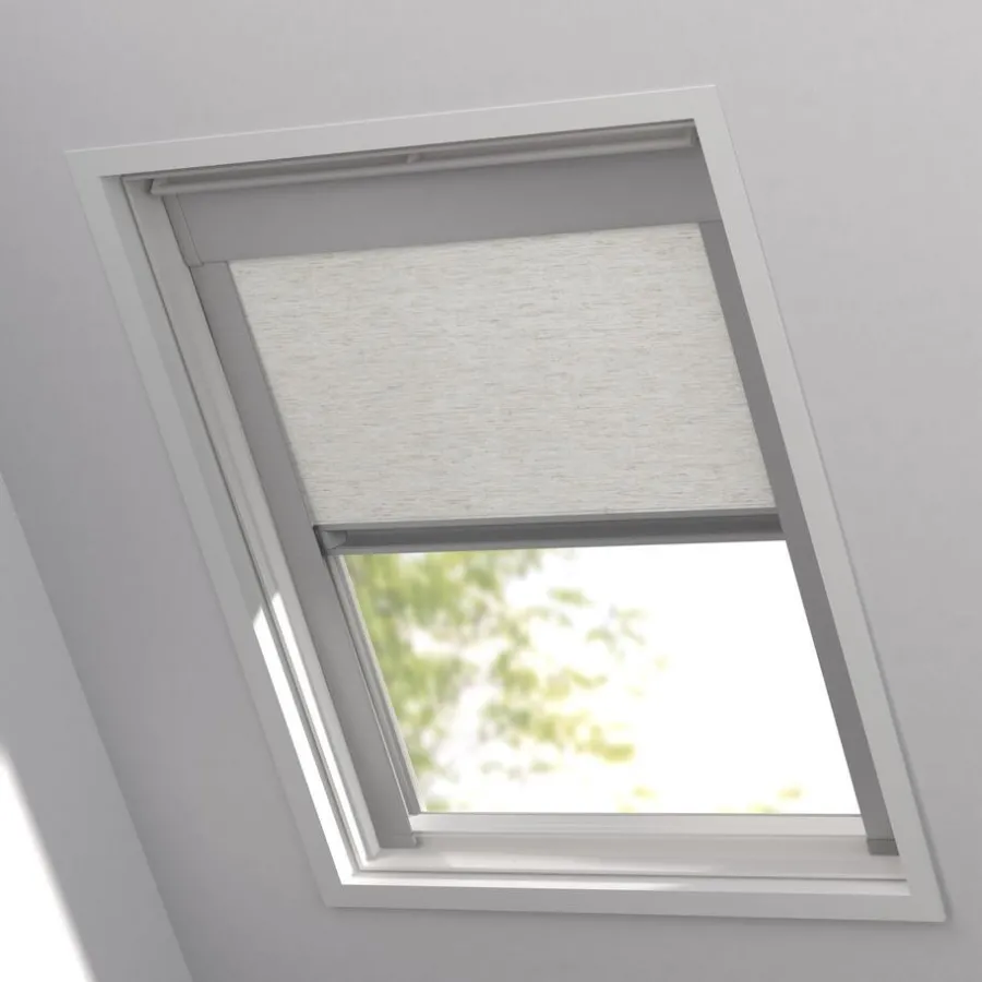 Fenstr Dakraam Rolgordijn Daan Naturel Verduisterend^ New