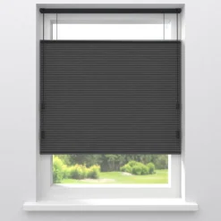Fenstr Dubbel Plissé Aniek Antraciet Verduisterend^ Discount