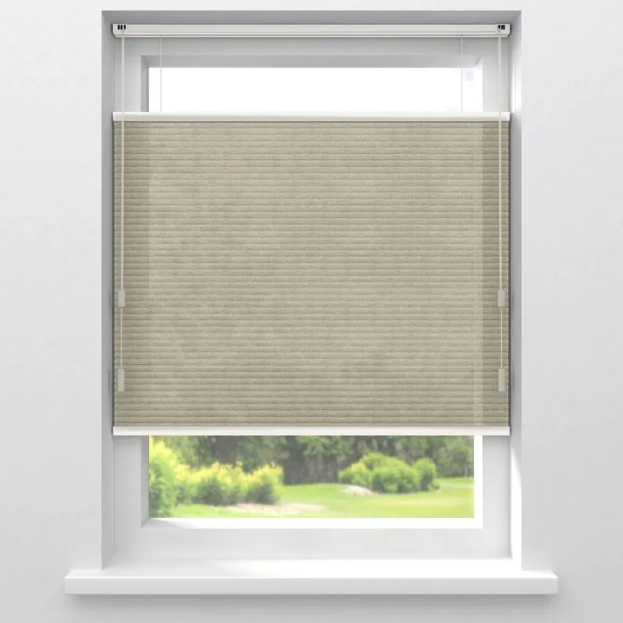 Fenstr Dubbel Plissé Jana Zand Lichtdoorlatend^ Outlet