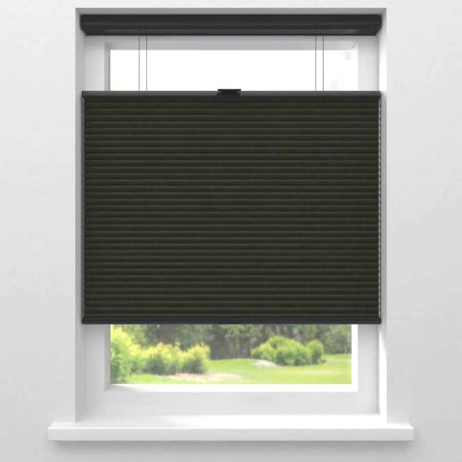 Fenstr Dubbel Plissé 45mm Lot Espresso Verduisterend^ Hot