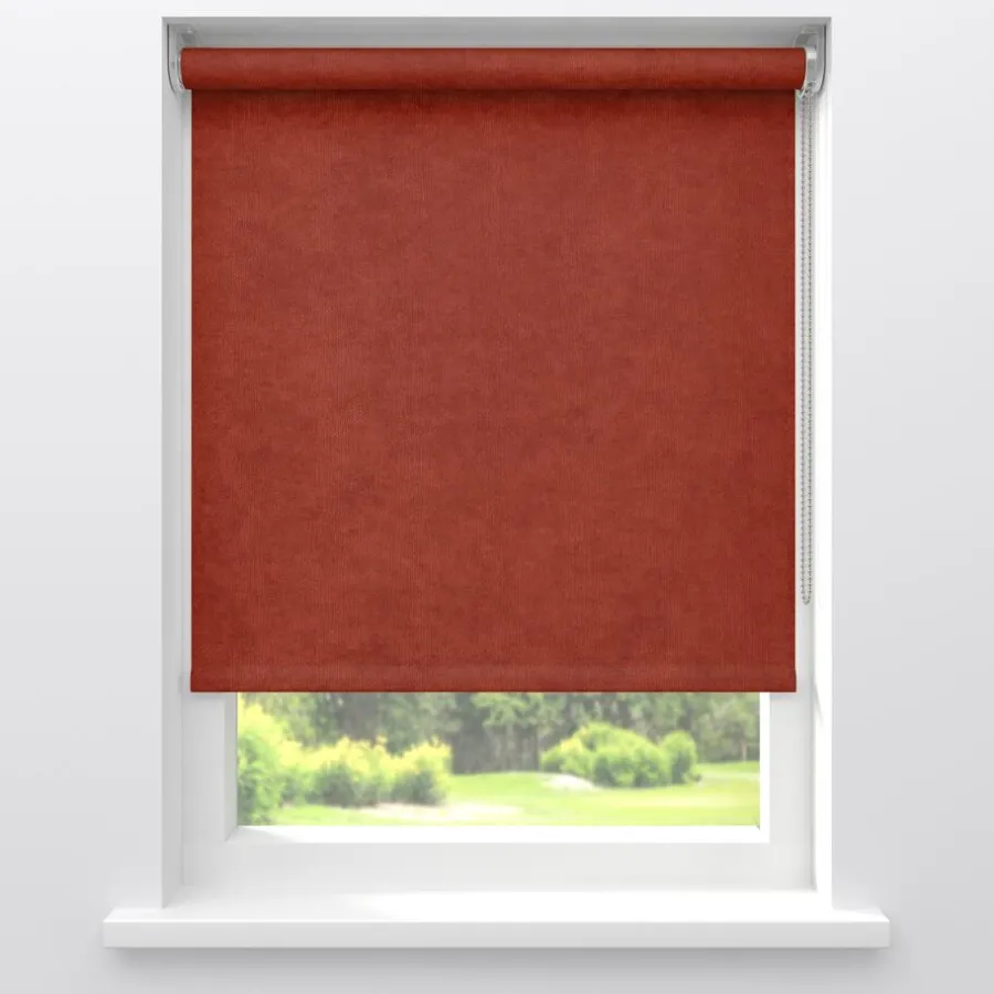 Fenstr Rolgordijn Gus Velours Cognac Deels Verduisterend^ Outlet