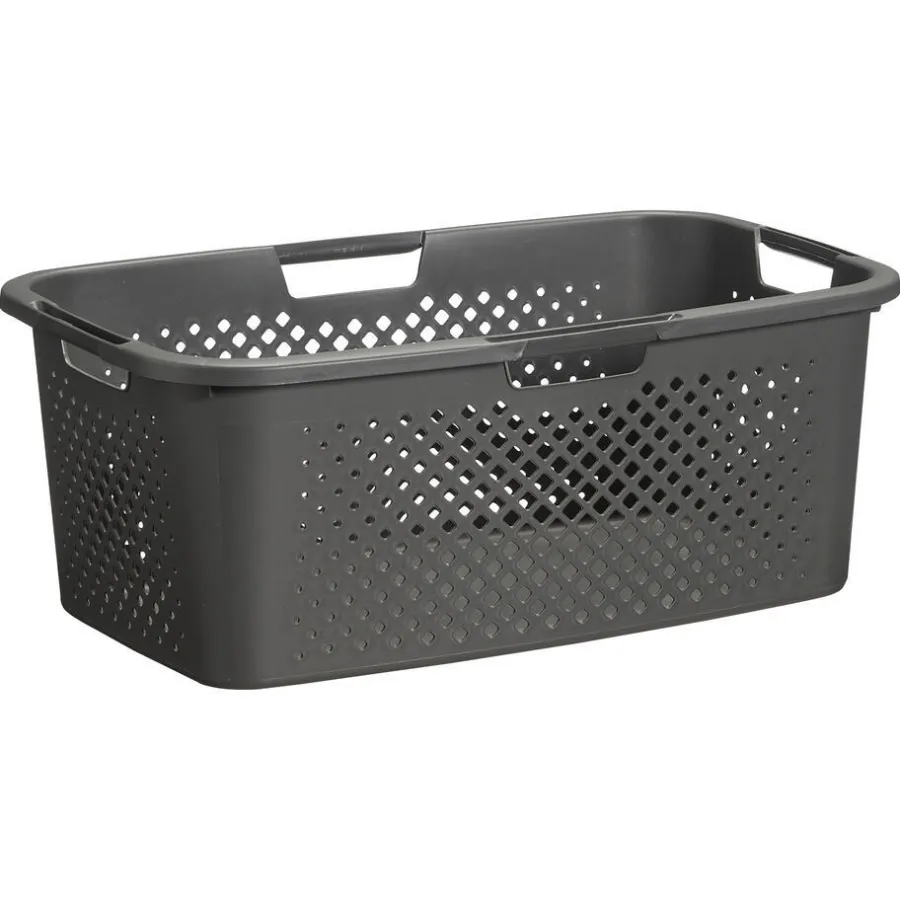 Heupwasmand Rattan Ruit Antraciet 40 Liter^ Hot