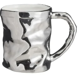 Mok Met Oor Blend Zilver 300ml^ New