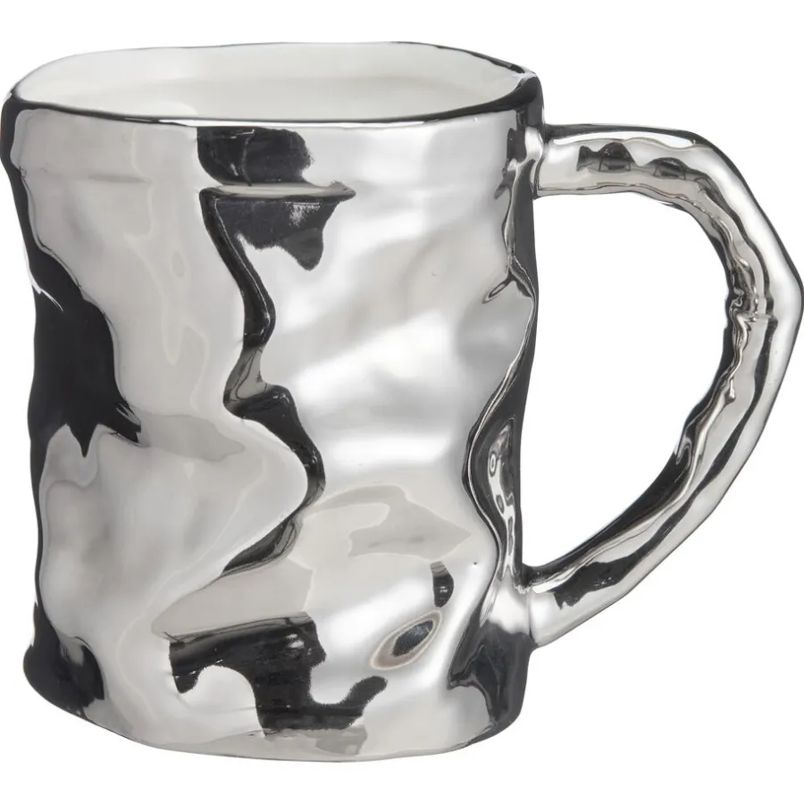 Mok Met Oor Blend Zilver 300ml^ New