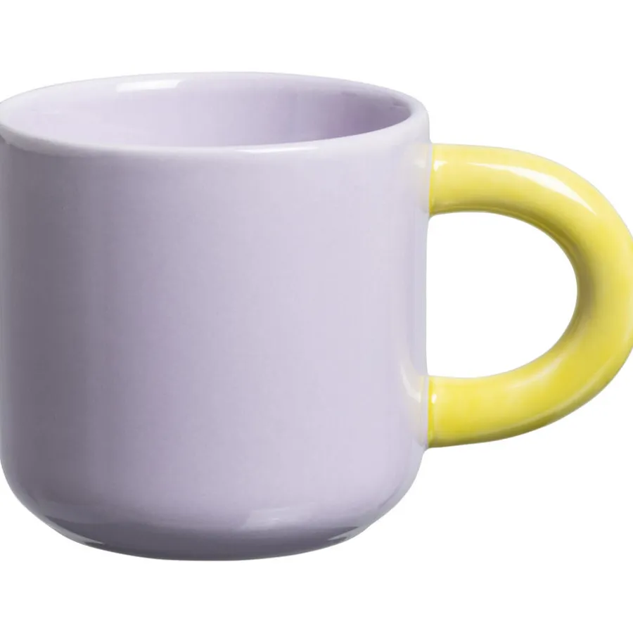 Mok Met Oor Shapes Lila-Geel 300ml^ Clearance