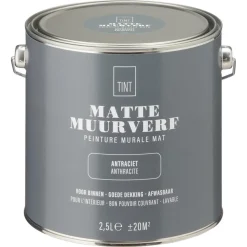 Muurverf Mat Antraciet 2.5 l^ Online