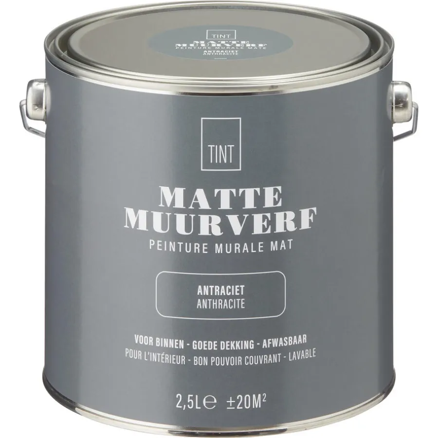 Muurverf Mat Antraciet 2.5 l^ Online