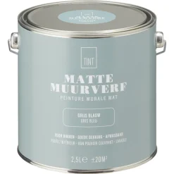 Muurverf Mat Grijs 2.5 l^ Sale