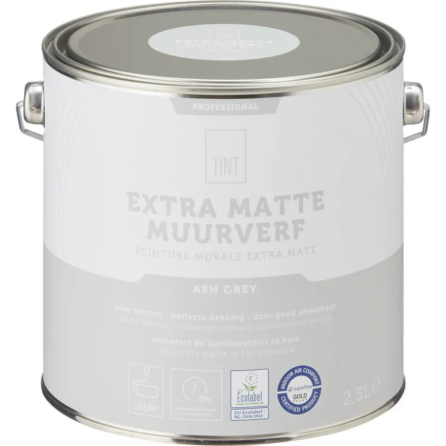 Muurverf Professional Ash Grey 2.5 l^ Outlet