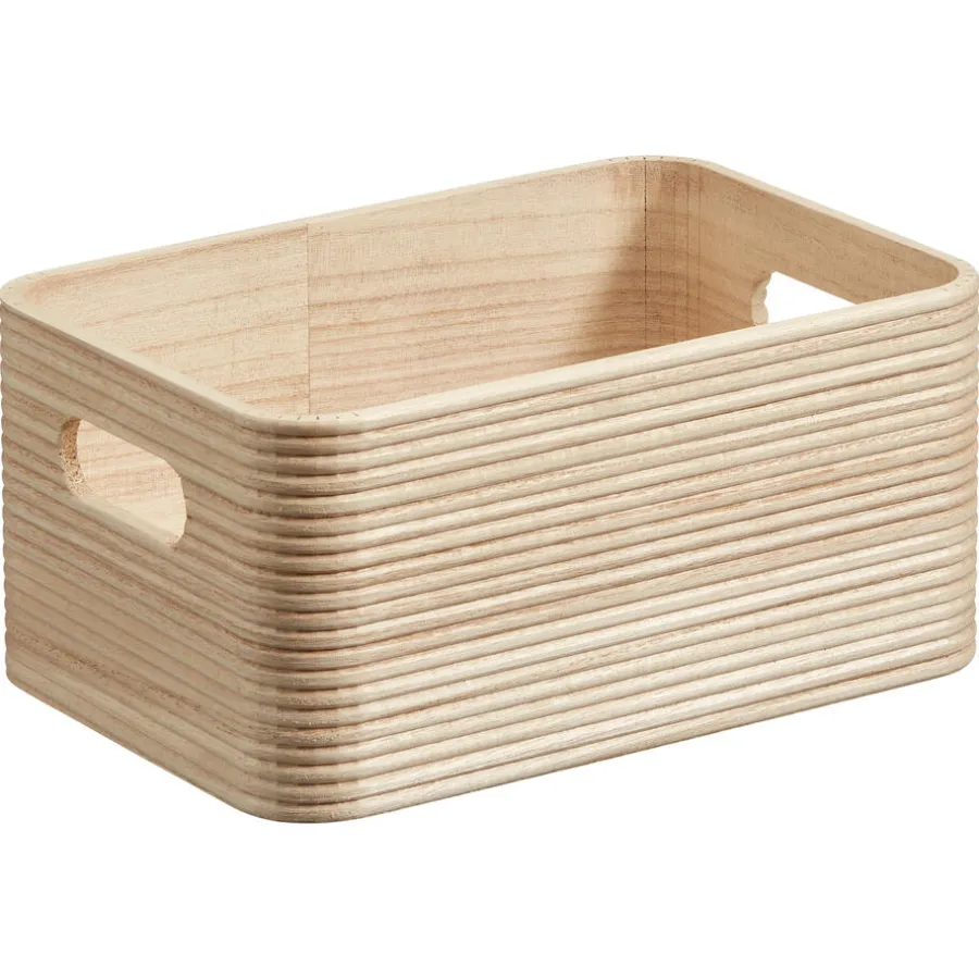 Opbergkist Husum Hout Naturel 23x16x10 cm^ Fashion