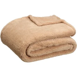 Plaid Flaine Taupe 130x160 Cm^ Sale