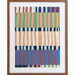 Poster Grafisch Stripes Multicolor^ Best