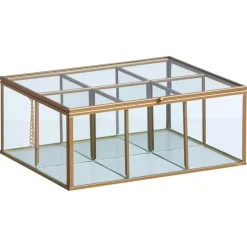 Theedoos Glas Goud^ New