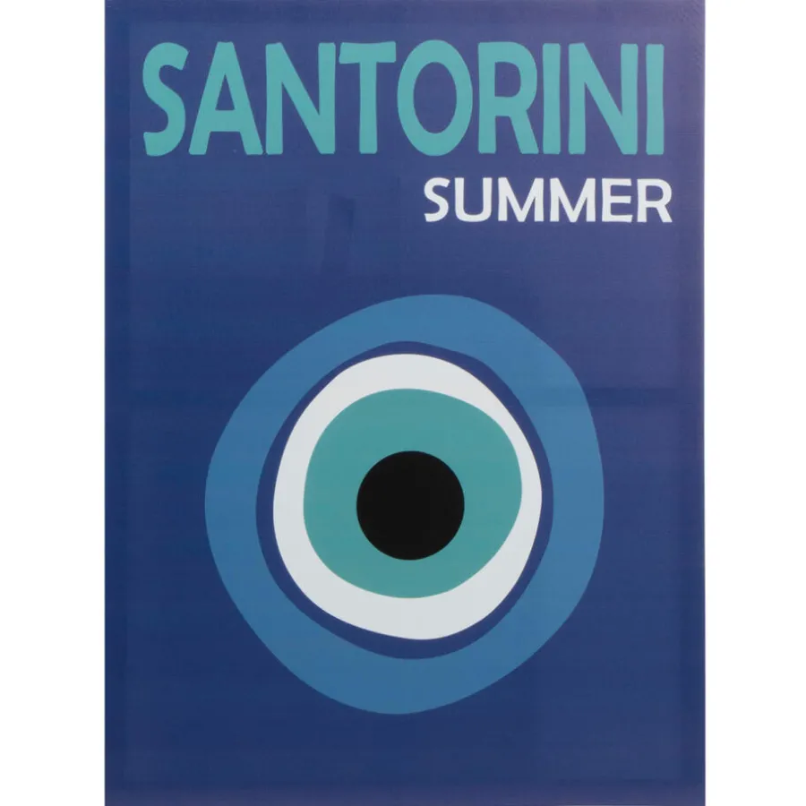 Tuinschilderij Canvas Santorini^ Clearance