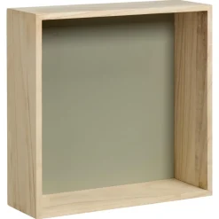 Wanddecoratie Hout Olijf Maat L 30x10x30 cm^ Sale