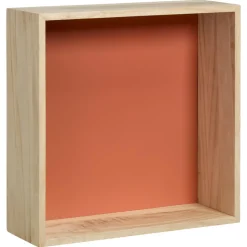 Wanddecoratie Hout Steen Maat L 30x10x30 cm^ Best